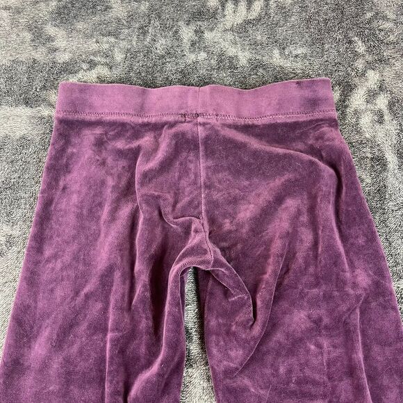 Vtg Y2K Juicy Couture Velour Sweatpants Embellished Embroidered S Purple USA - Picture 10 of 11